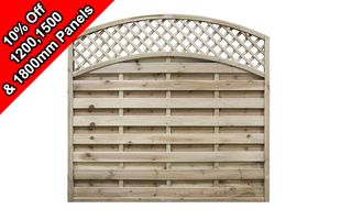 Thumbnail image for Arched Lattice Top Fence Panel