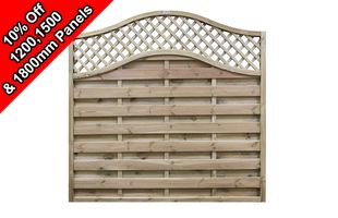 Thumbnail image for Omega Lattice Top Fence Panel