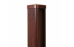 Thumbnail image for Rosewood Woodgrain Wrapped uPVC Fence Post