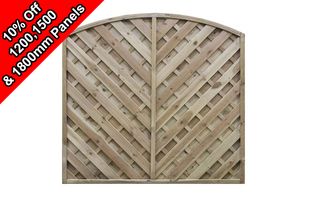 Thumbnail image for V Arched Fence Panel