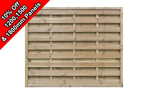 Square Horizontal Fence Panel